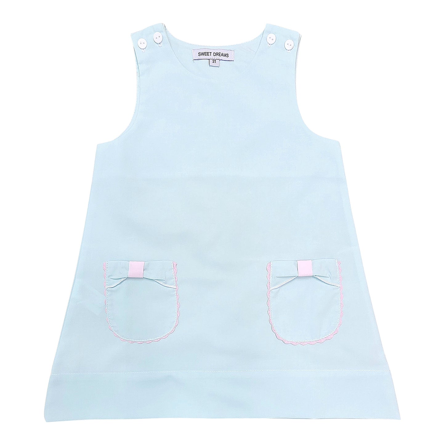 Mint Bow Pocket Dress