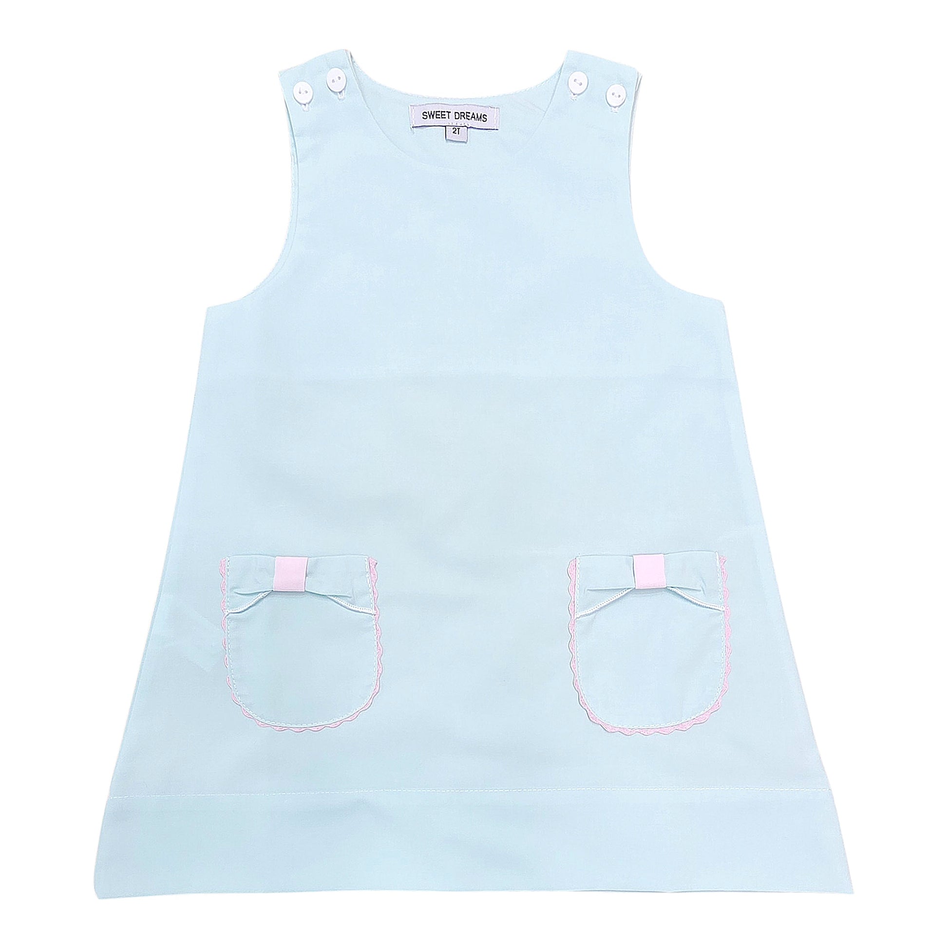 Mint Bow Pocket Dress