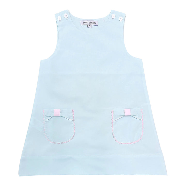 Mint Bow Pocket Dress