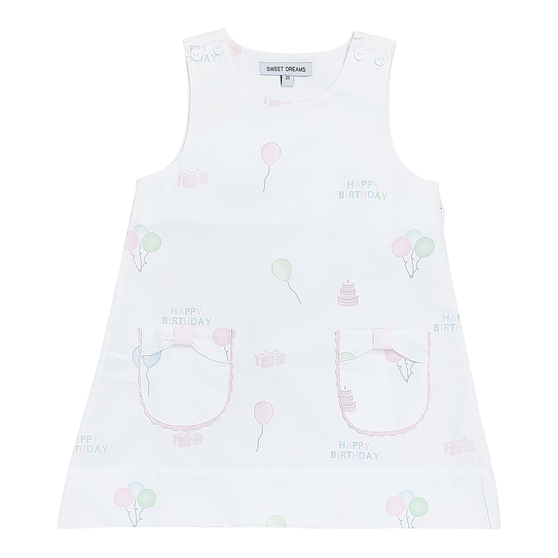 Happy Birthday Print Dress