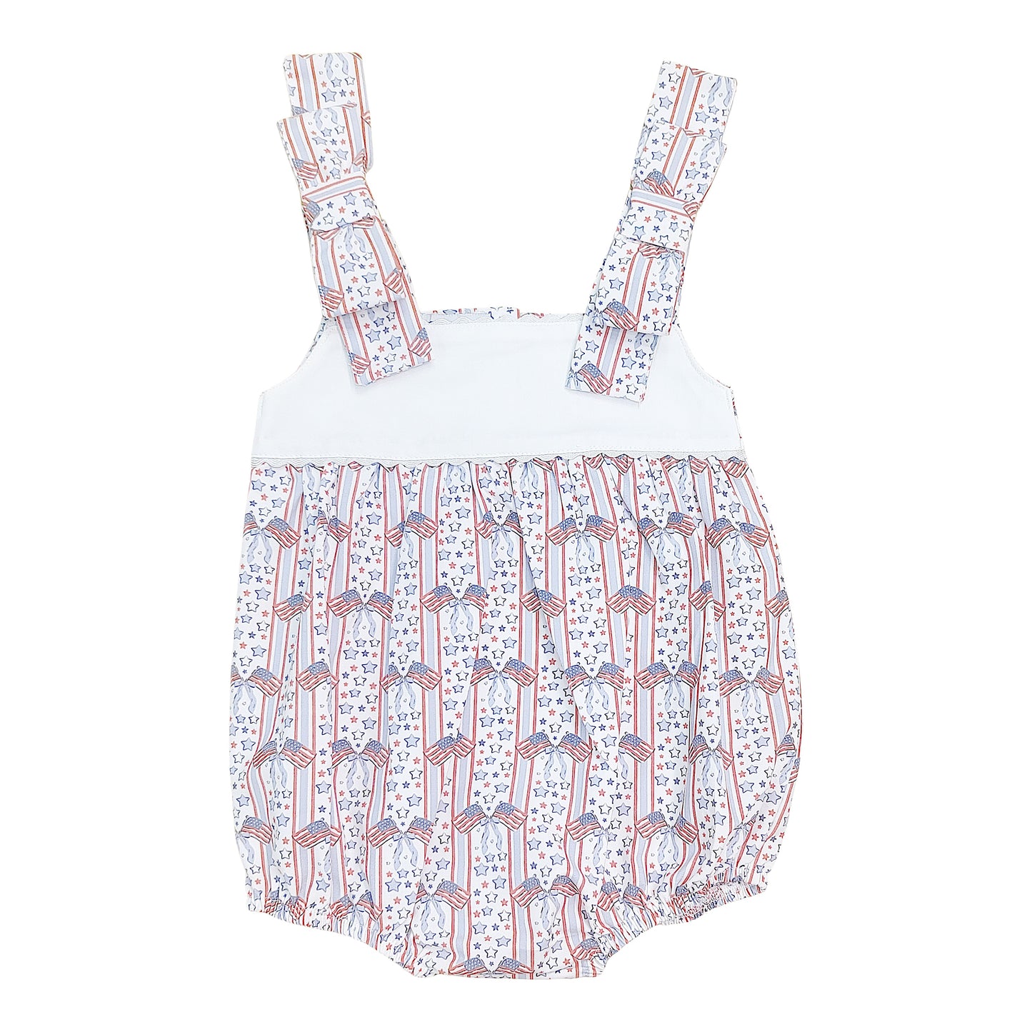 Patriotic Bow Strap Bubble