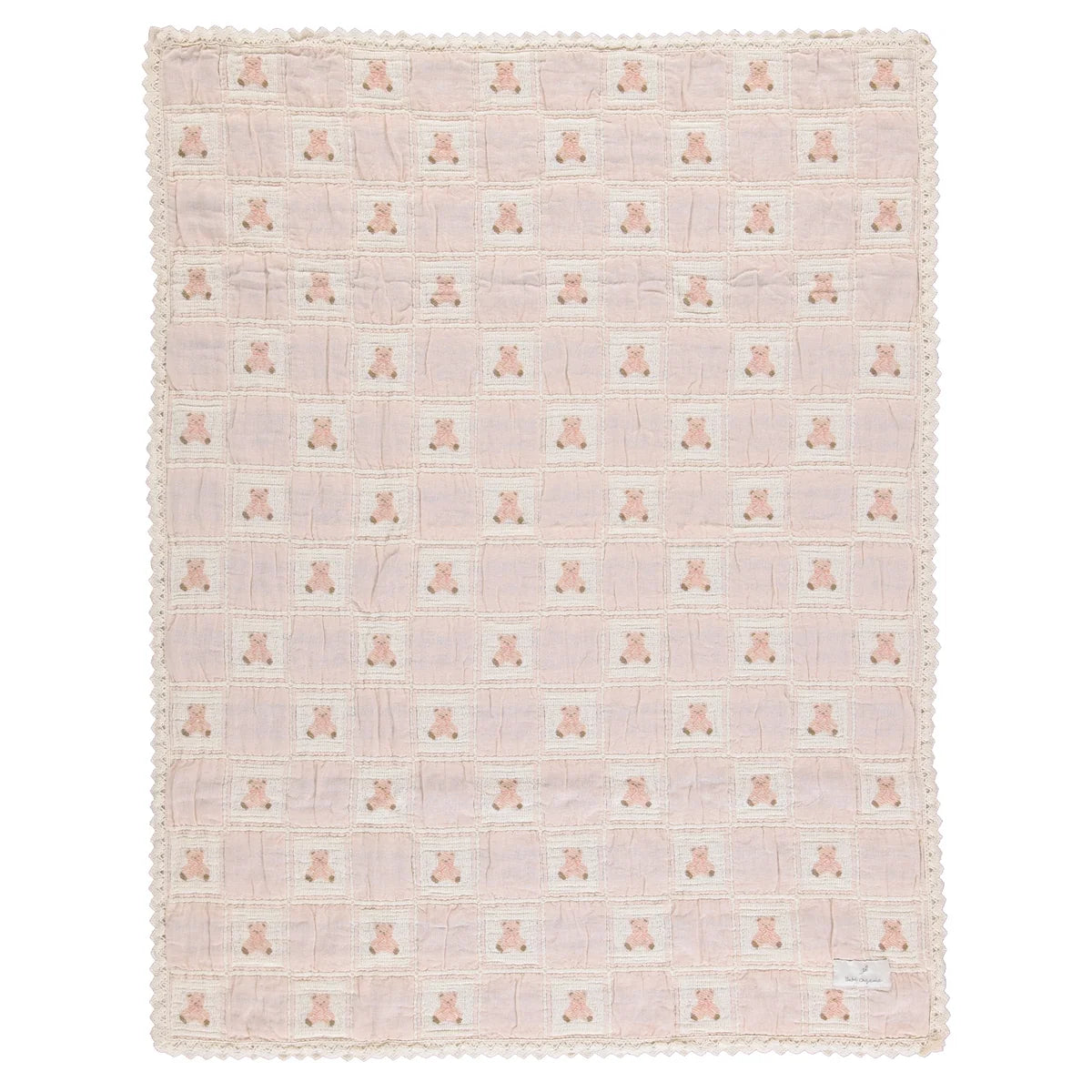 Teddy Blanket | Mauve Teddy Patchwork