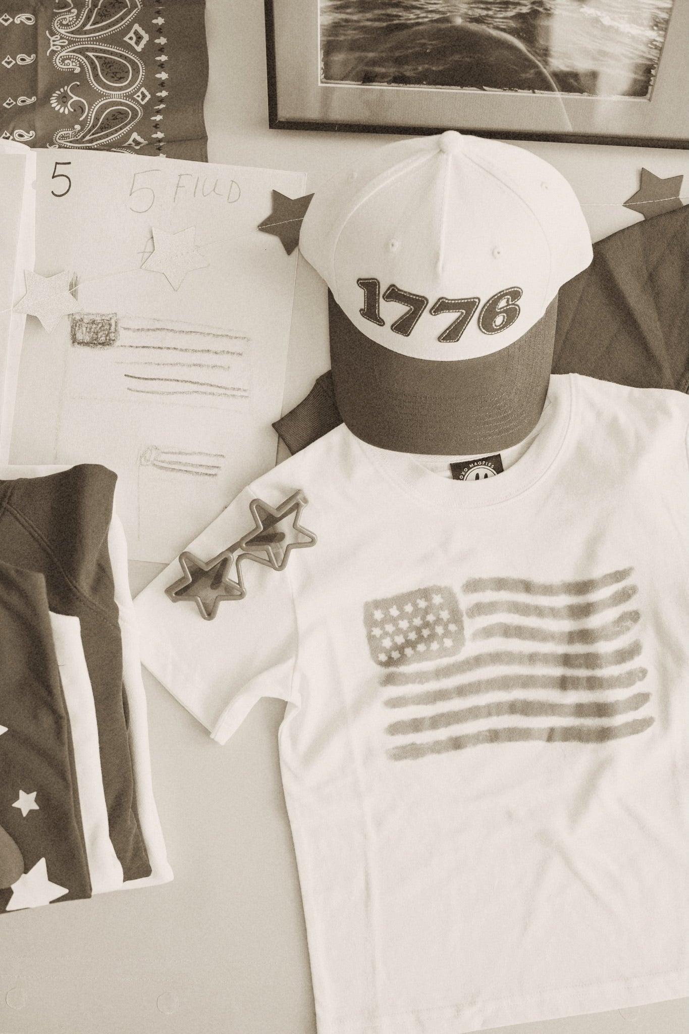 XOXO By Magpies Watercolor Flag T-Shirt | Youth