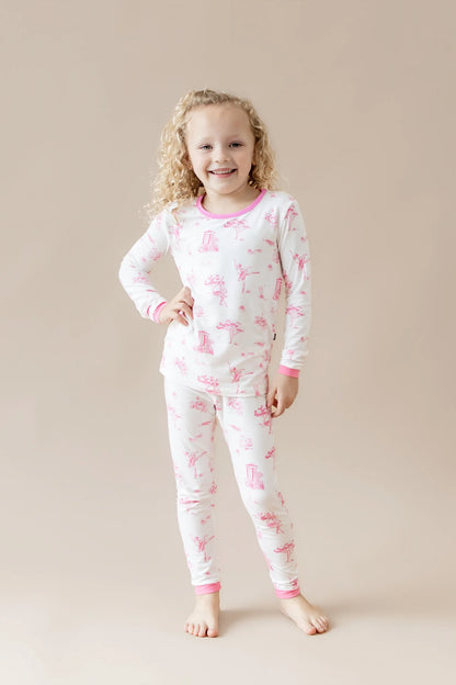 Kyte Baby Toddler Pajama Set | Toile Ballet