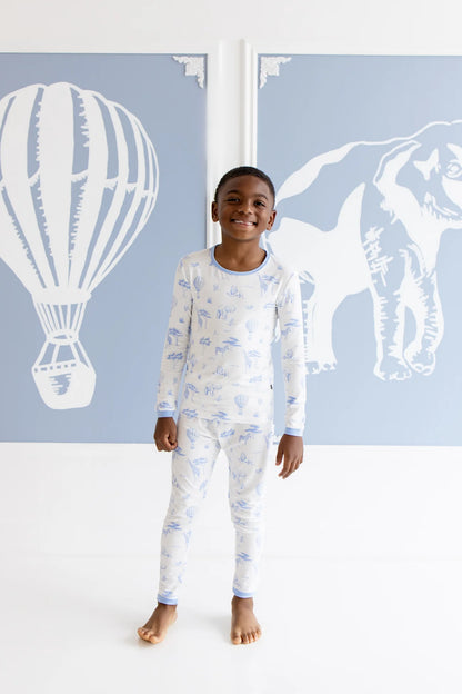 Kyte Baby Toddler Pajama Set | Toile Safari