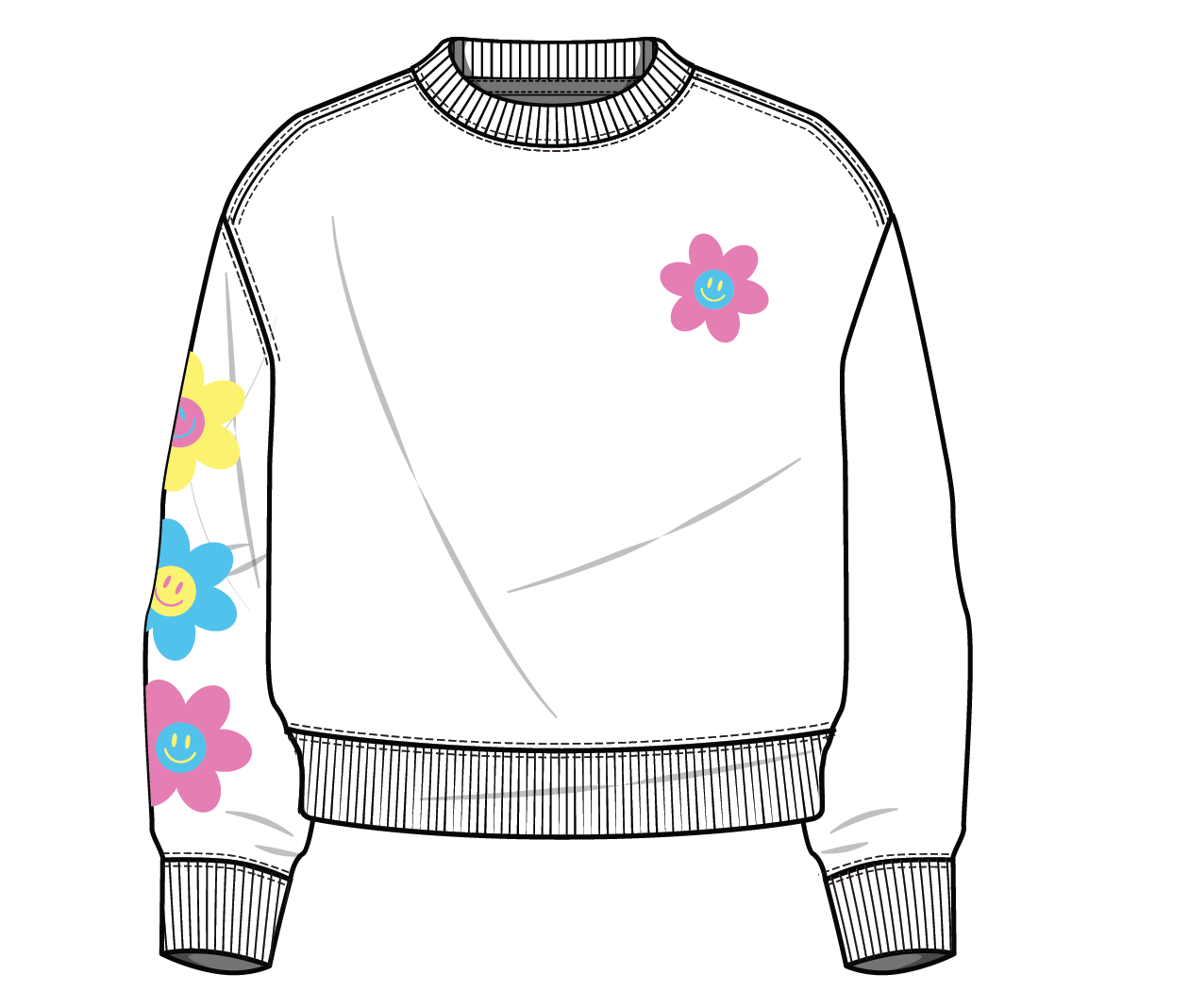 XOXO by Magpies Radiate Positivity Sweatshirt | White