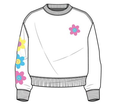 XOXO by Magpies Radiate Positivity Sweatshirt | White