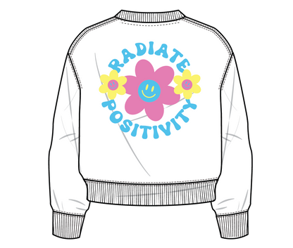 XOXO by Magpies Radiate Positivity Sweatshirt | White