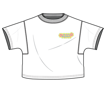 XOXO by Magpies Radiate Positivity Embroidered Tee | White