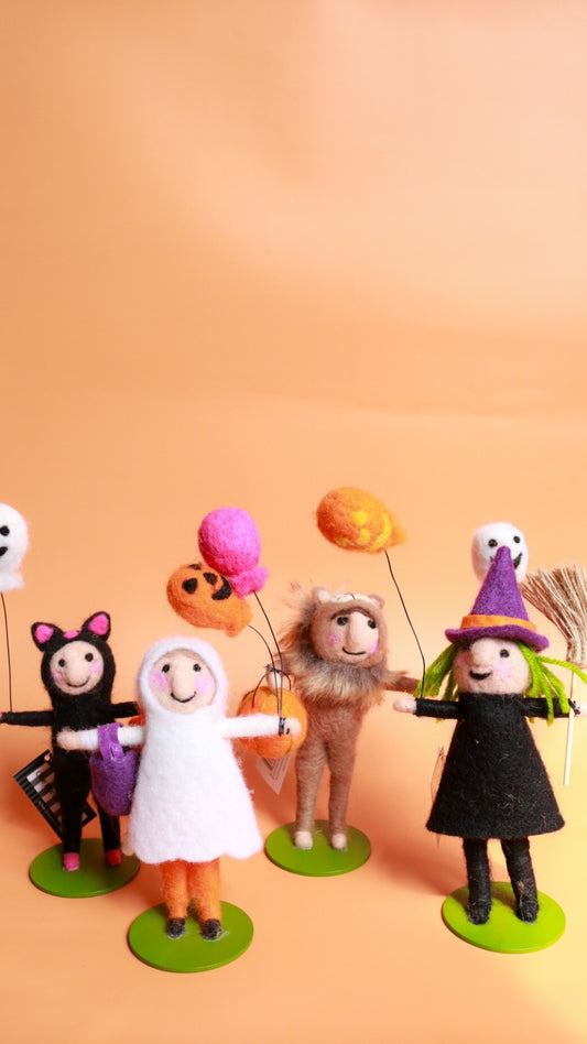 Wool Trick or Treaters
