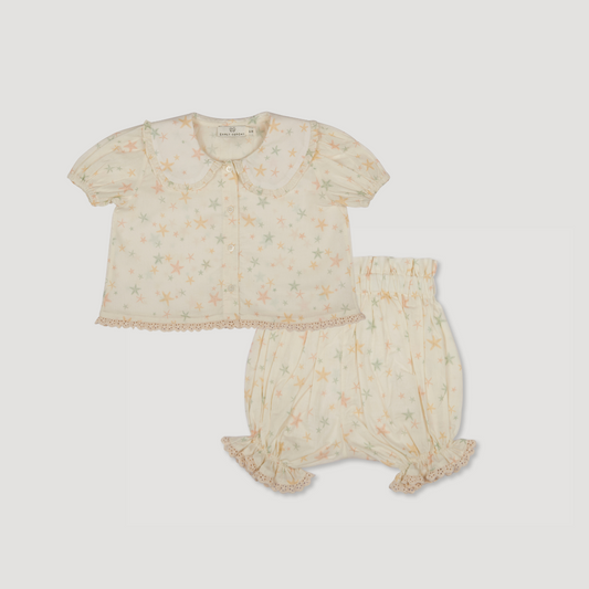 Tilly + Holly Baby Blouse & Shorts Set | Star Fishes
