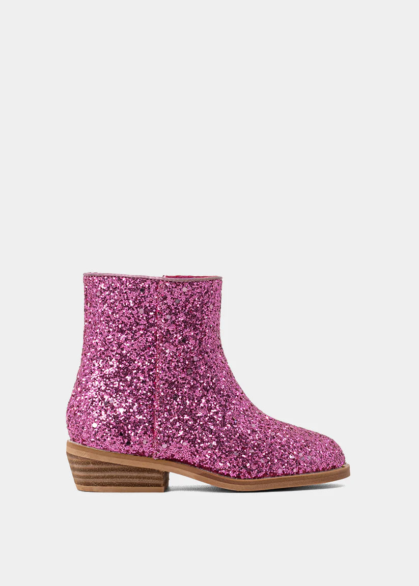Vanilla Mini Boot | Pink Glitter