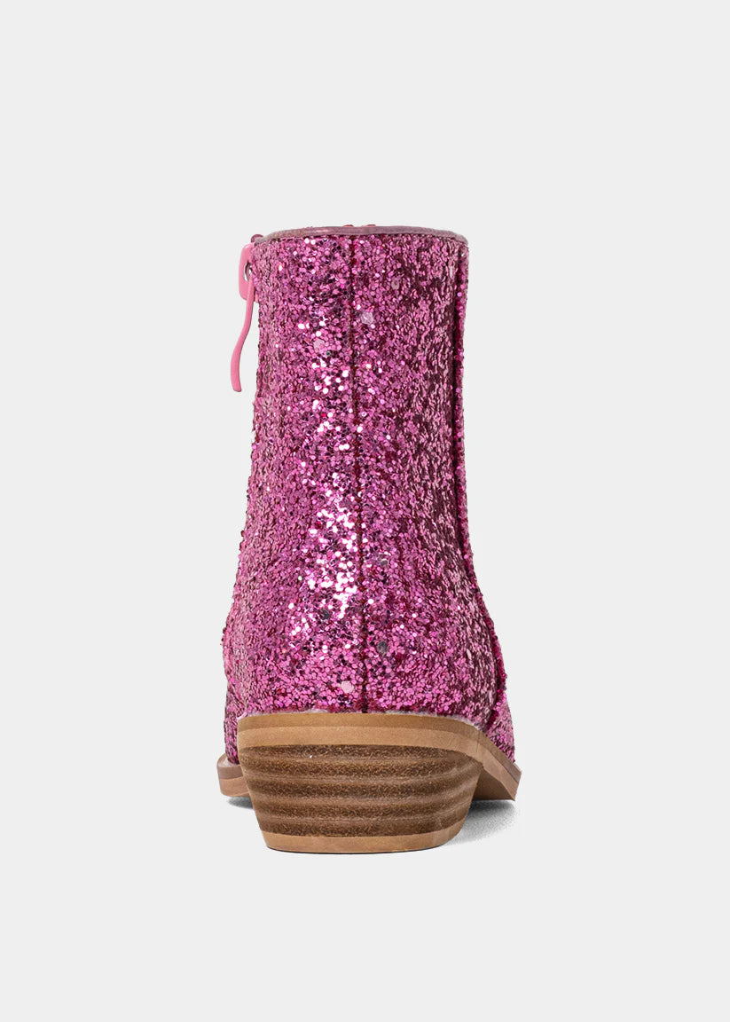Vanilla Mini Boot | Pink Glitter