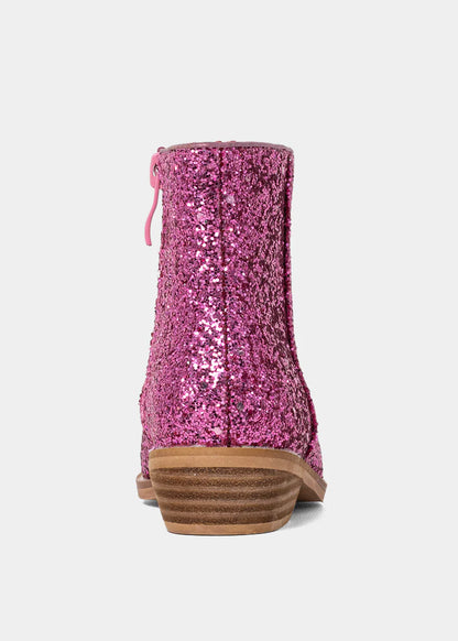 Vanilla Mini Boot | Pink Glitter