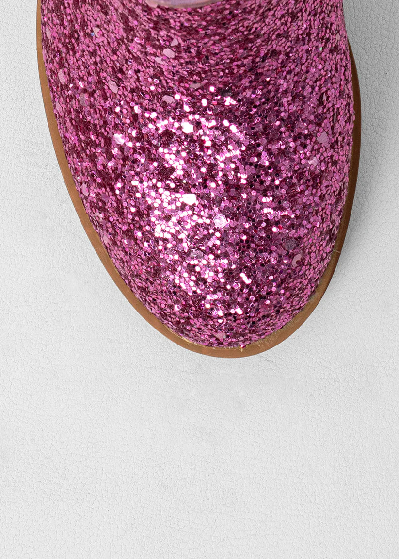 Vanilla Mini Boot | Pink Glitter