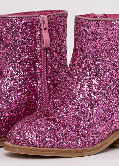 Vanilla Mini Boot | Pink Glitter