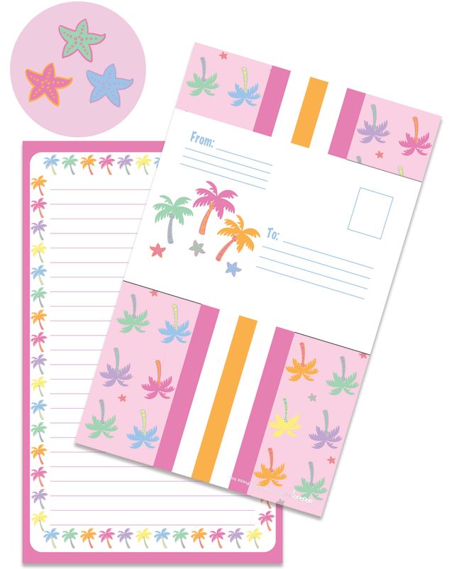 Palm Paradise Foldover Cards