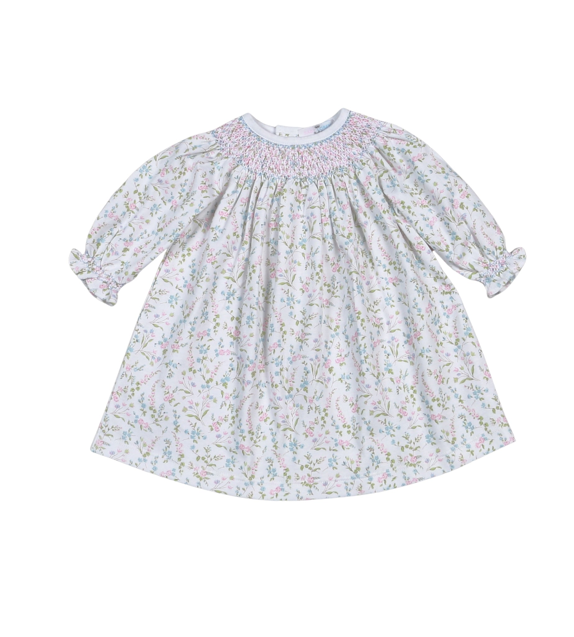 Vivian Floral Hand Smocked Bishop Dress