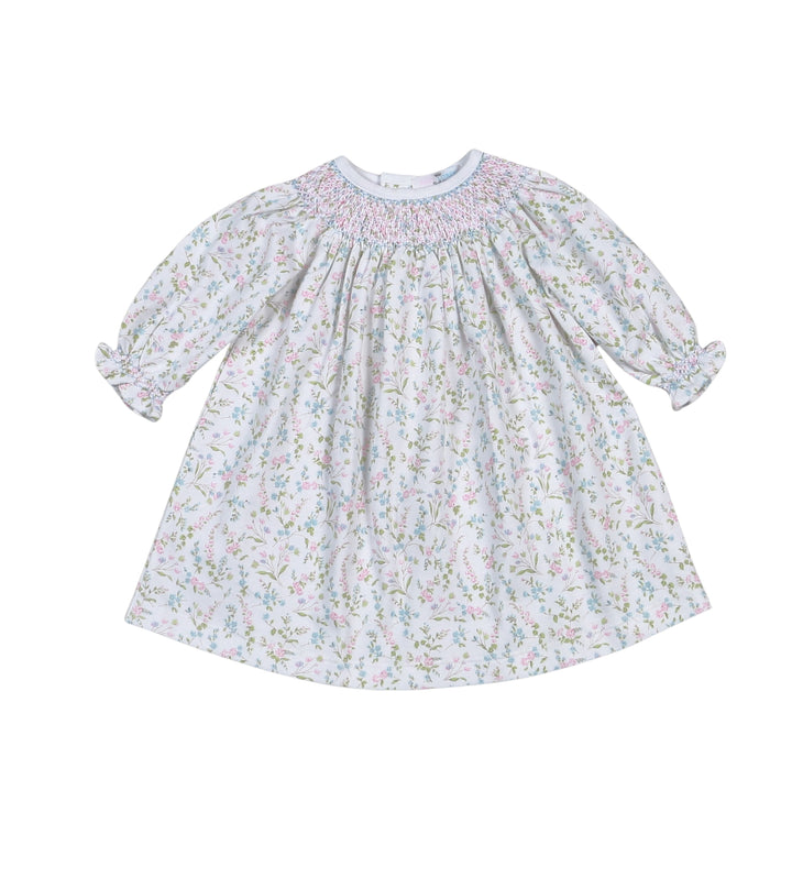 Vivian Floral Hand Smocked Bishop Dress