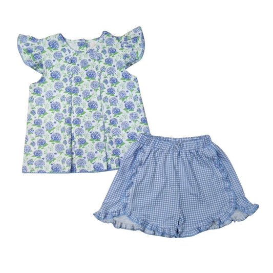 Hampton Hydrangea Ruffle Short Set