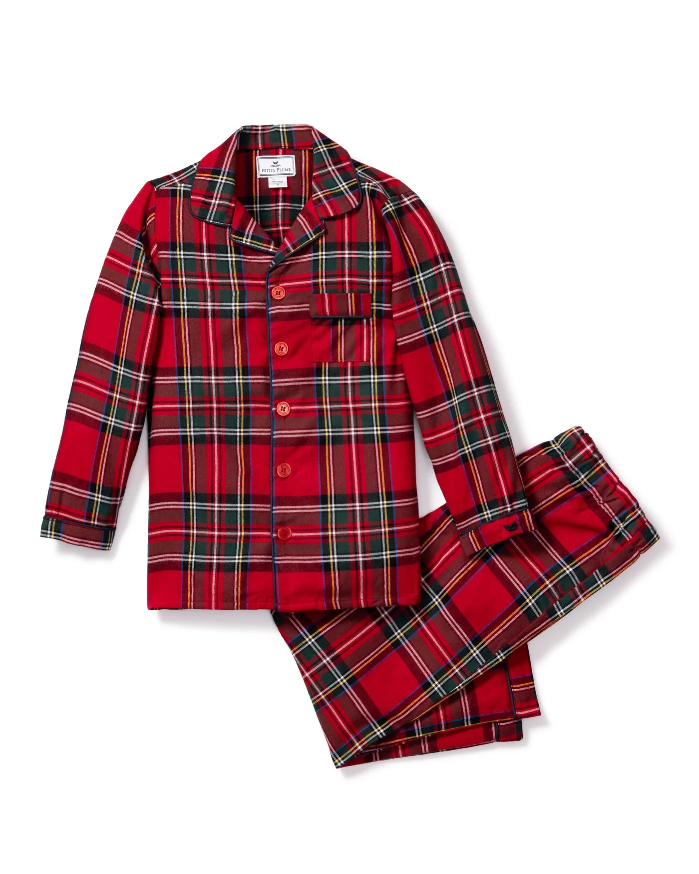 Kid's Brushed Cotton Pajama Set in Imperial Tartan