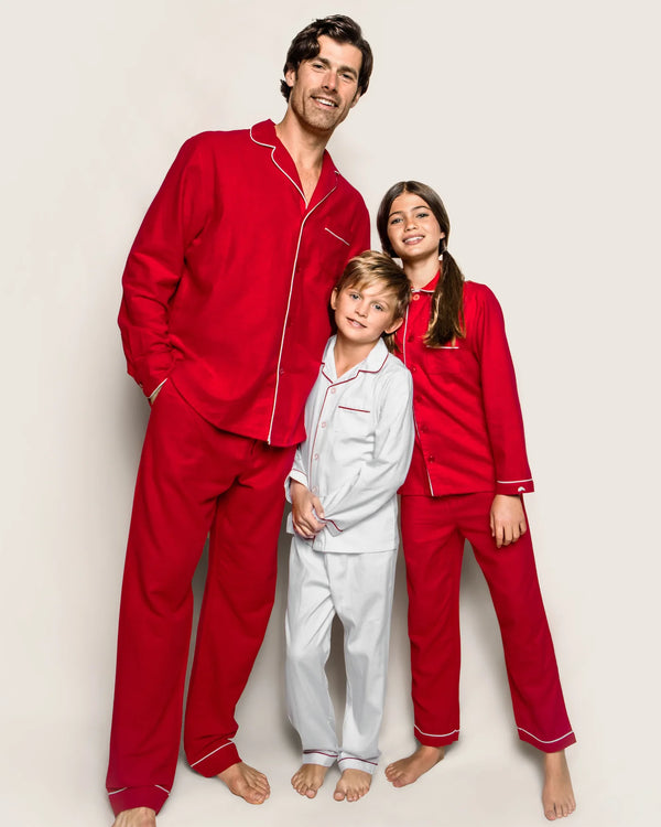 Kid's Classic Flannel Pajama Set | Red
