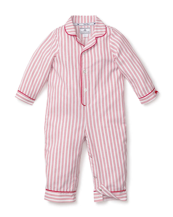 Baby's Classic Twill Romper | Antique Red Ticking
