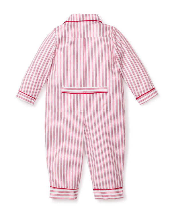 Baby's Classic Twill Romper | Antique Red Ticking