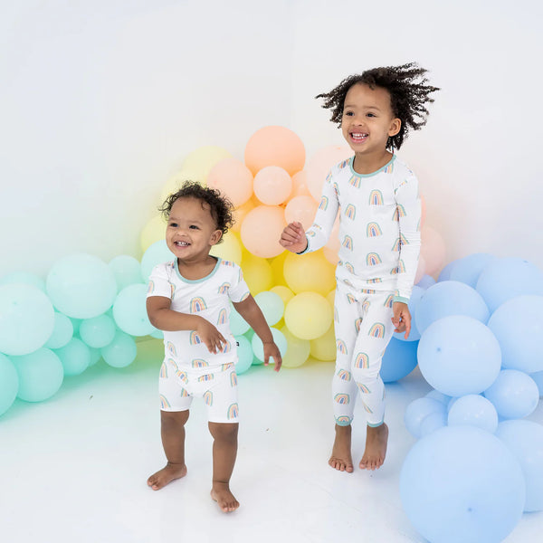 Kyte Baby Toddler Pajama Set | Wasabi Rainbow