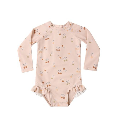 OLIVIA RASHGUARD ONE-PIECE CHERRIES