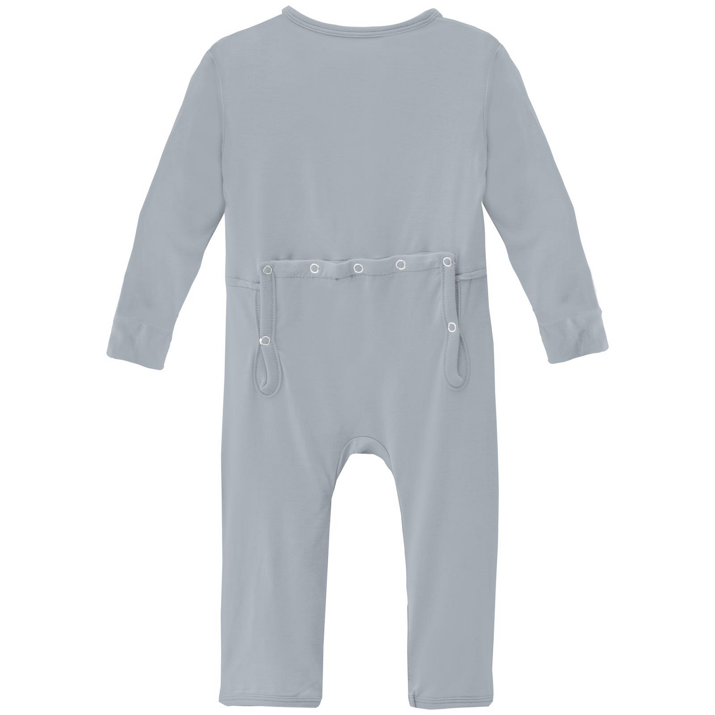 2 Way Zipper Coverall | Pearl Blue