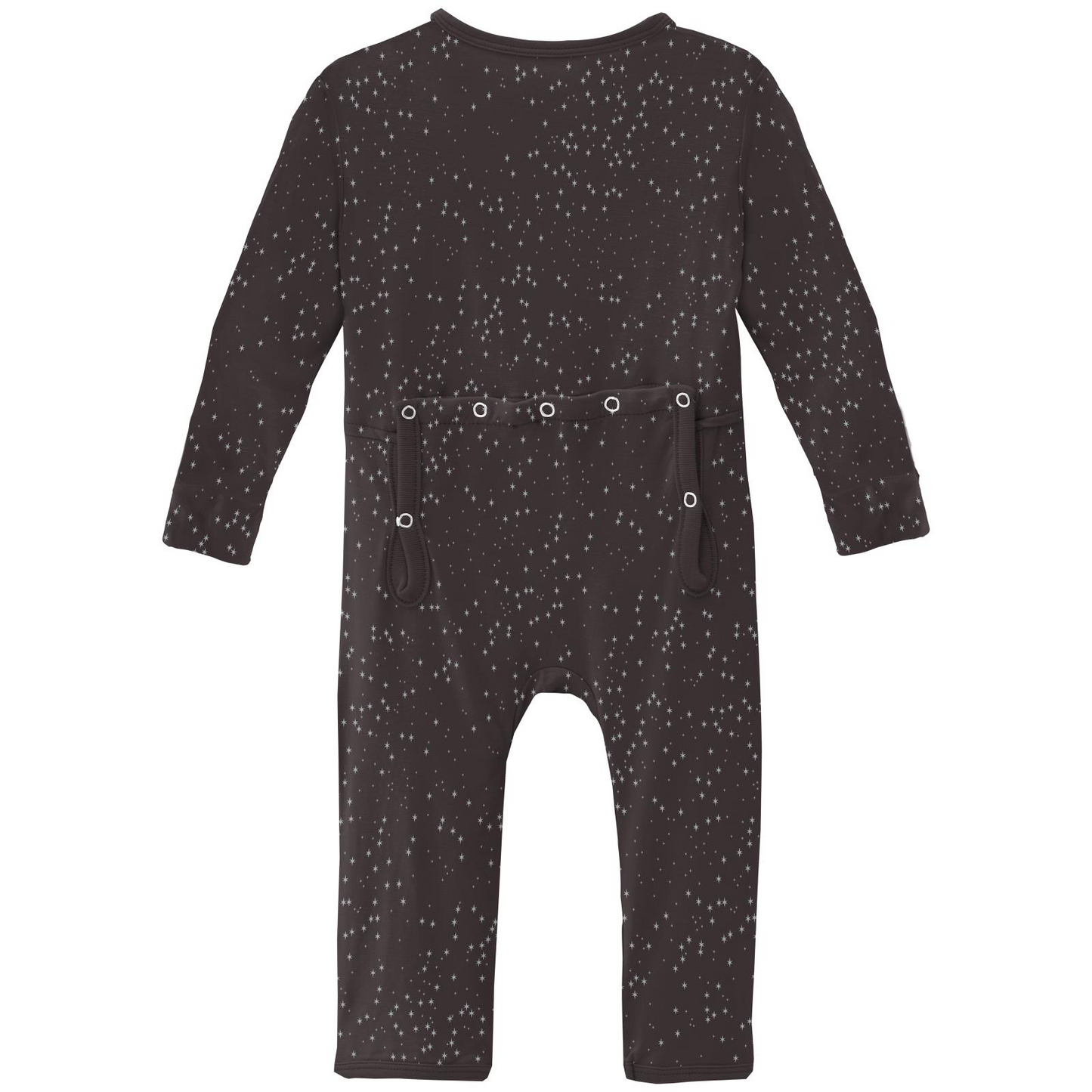 2 Way Zipper Coverall | Midnight Foil Constellations