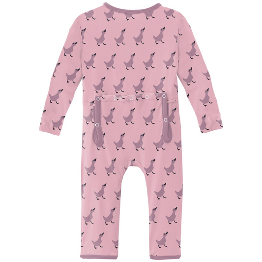 Print Coverall with 2 Way Zipper | Cake Pop Ugly Duckling