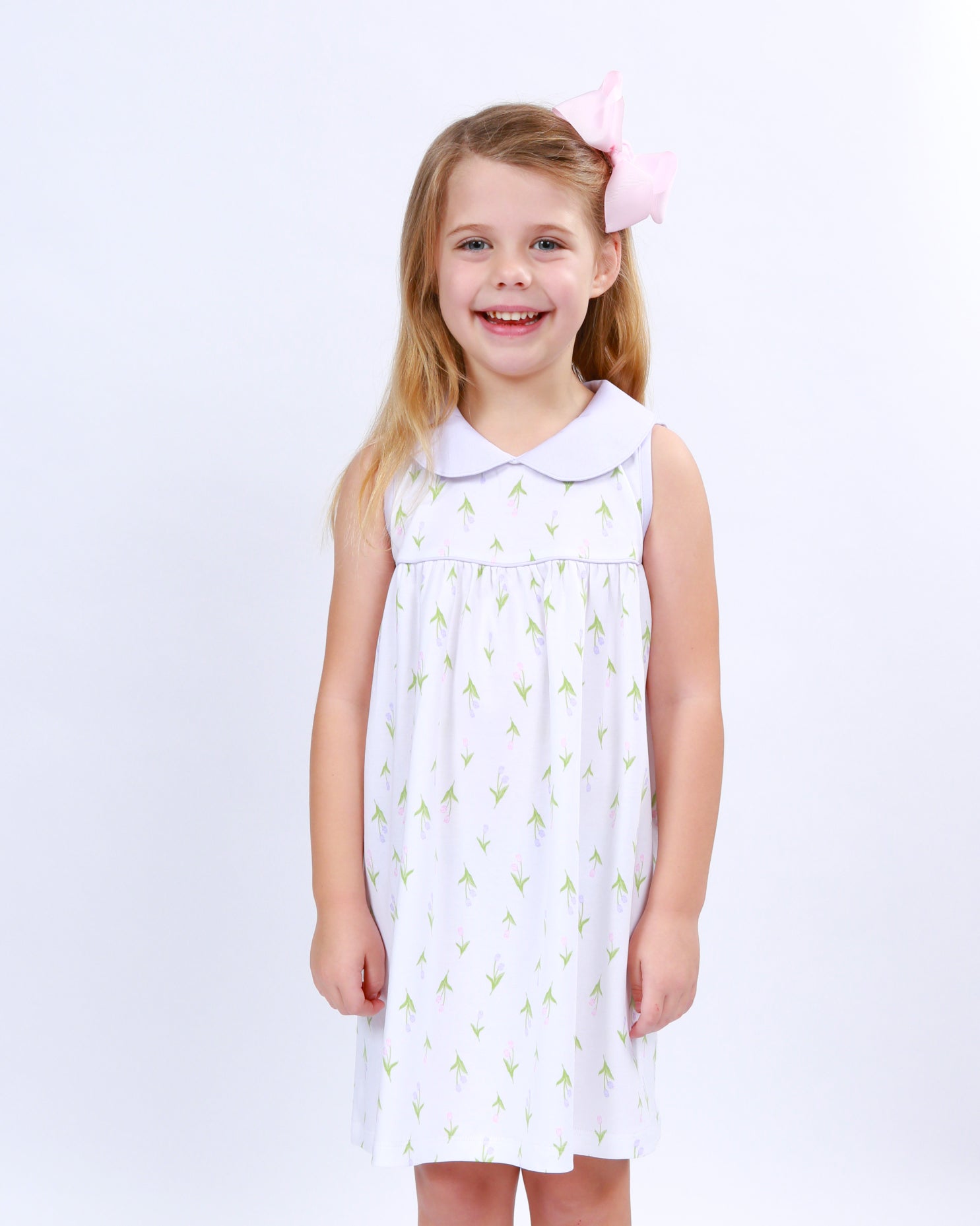 Collared Sleeveless Dress | Zoe Floral