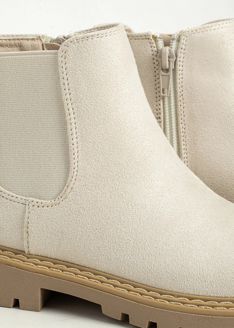 Zophie Mini Boot | Light Grey Suede
