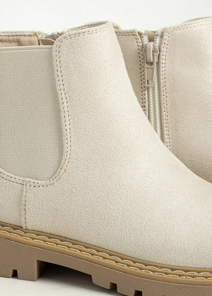 Zophie Mini Boot | Light Grey Suede