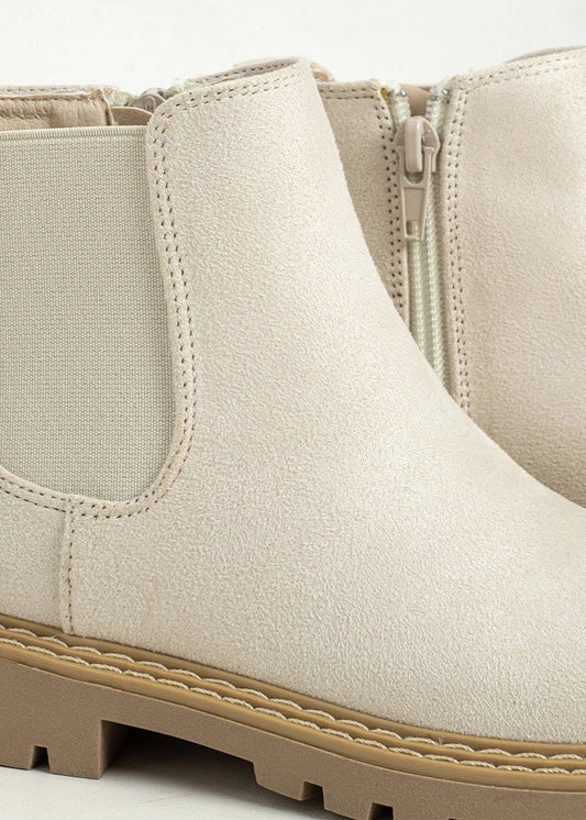 Zophie Mini Boot | Light Grey Suede