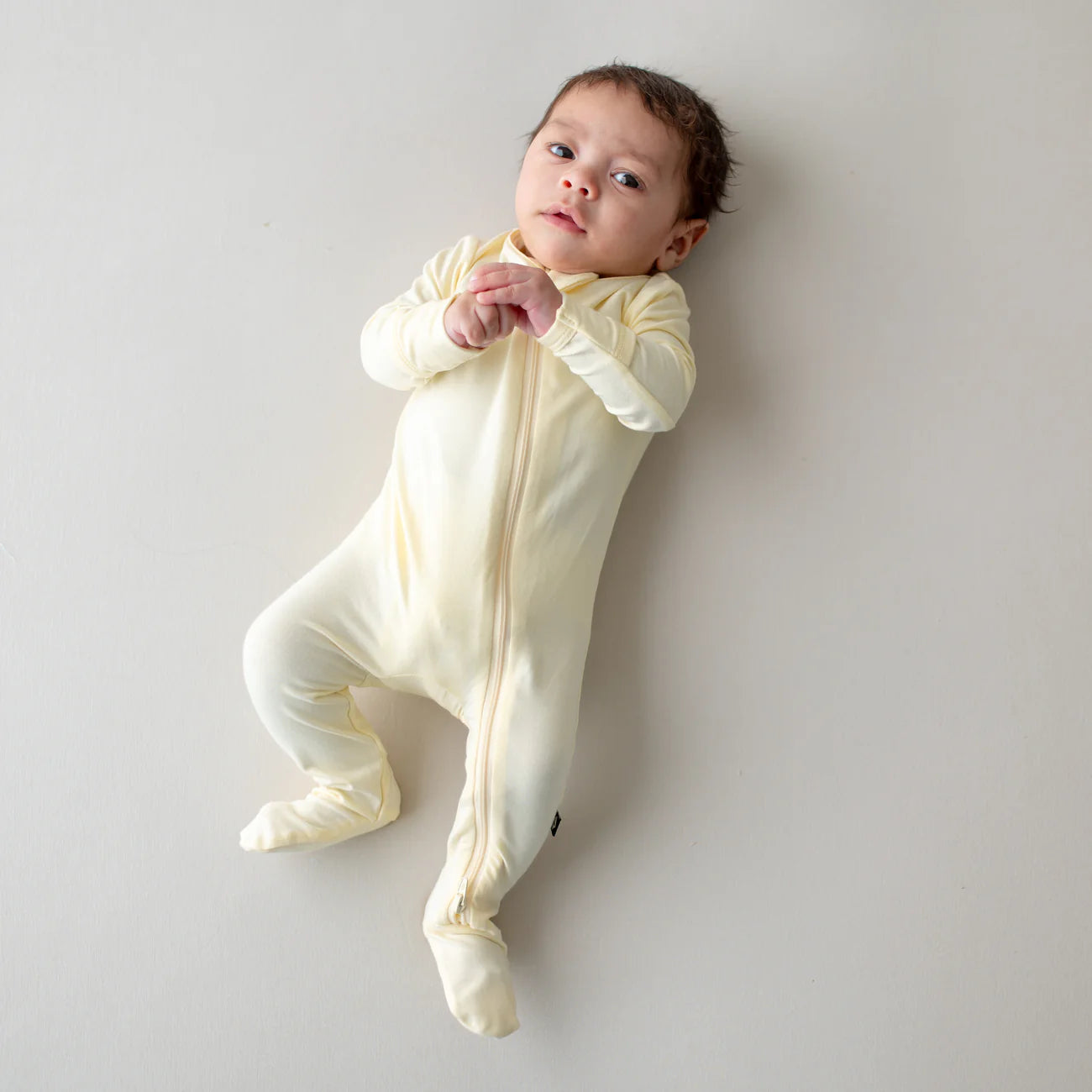 Kyte Baby Zippered Bamboo Footie | Chamomile