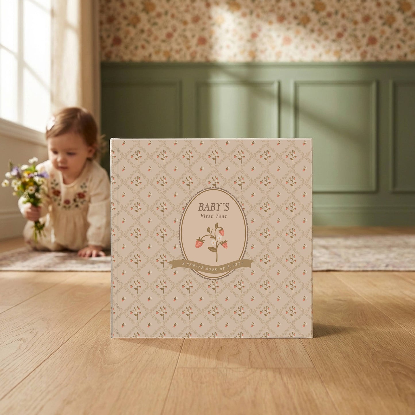 Cottage Garden Baby Memory Book