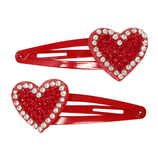 Twinkling Heart Snap Hair Clips