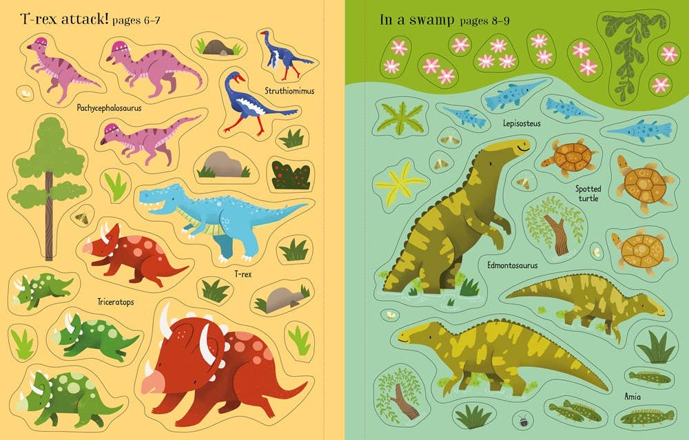 First Sticker Book Dinosaurs : Usborne