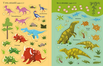 First Sticker Book Dinosaurs : Usborne