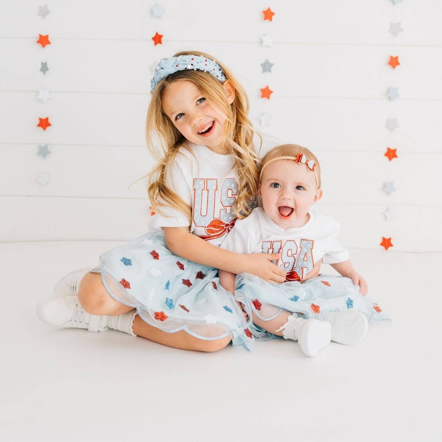 USA Sequin Stars Tutu - Fourth of July - Kids Clothing