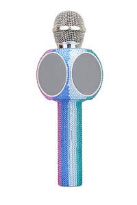 Rainbow Bling Karaoke Microphone & Bluetooth Speaker