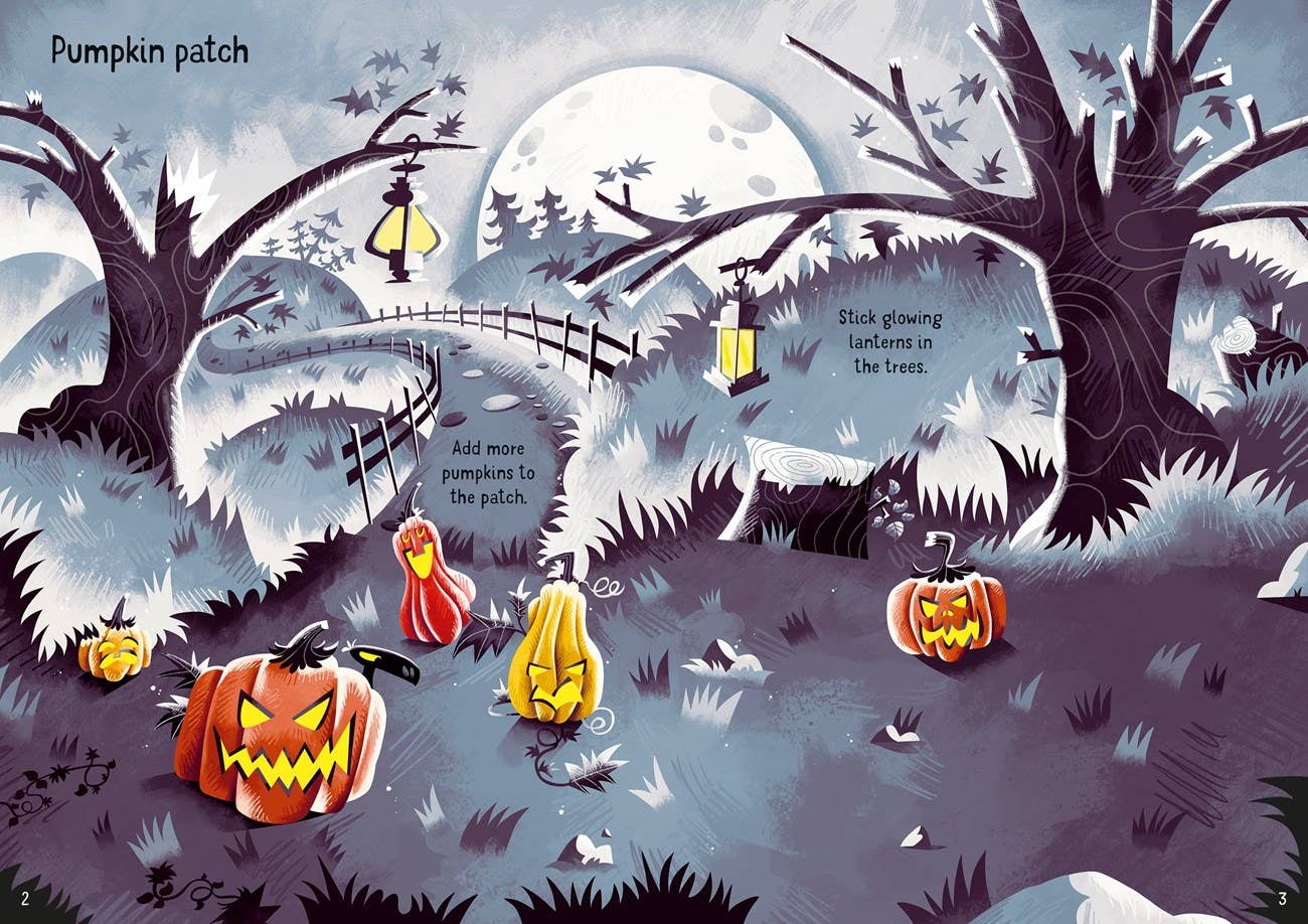 Sparkly Halloween Sticker Book | Usborne