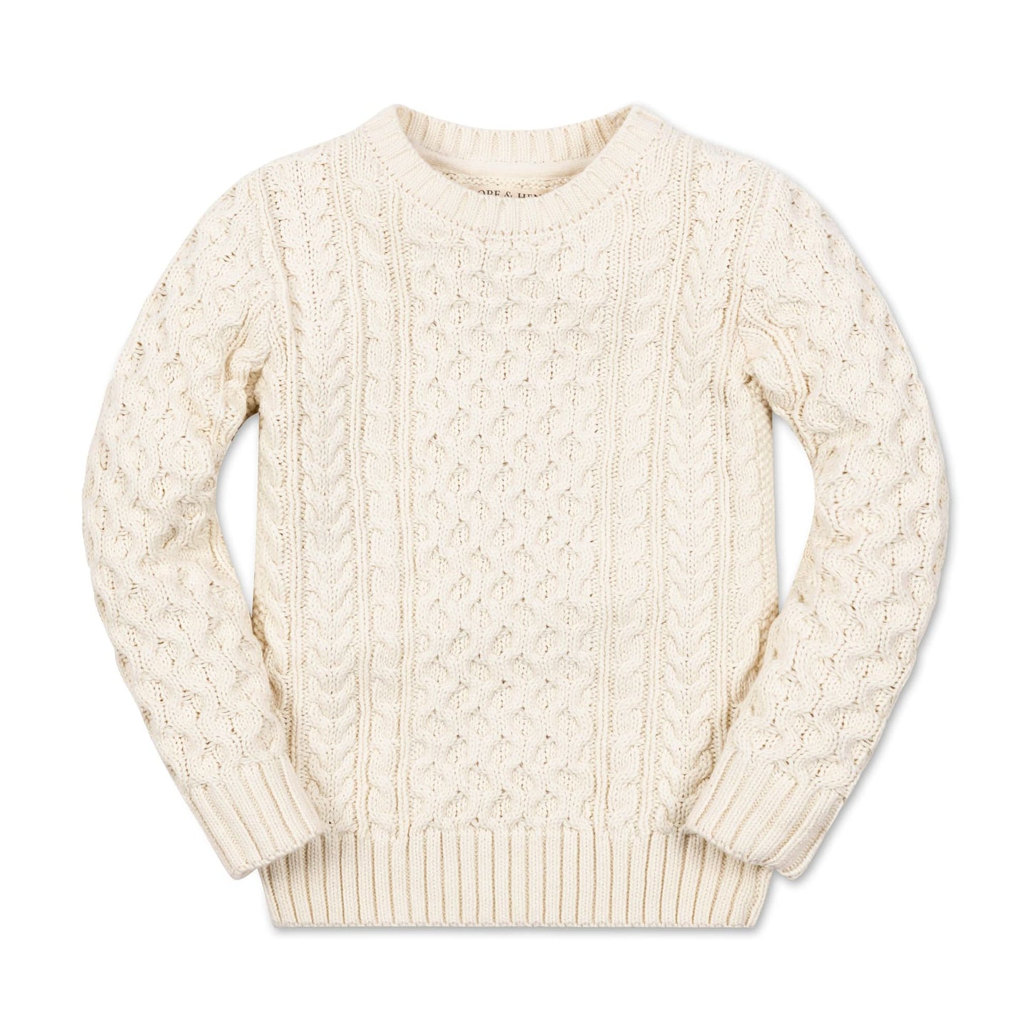 Organic Fisherman Sweater | Ivory