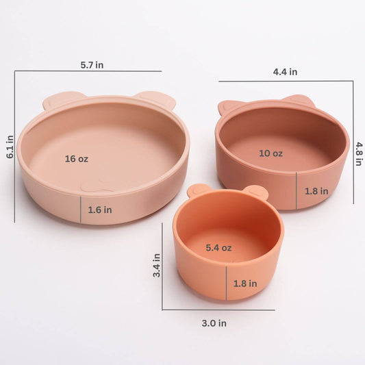 Stackable Snack Bowl Set | Terracotta-Blush