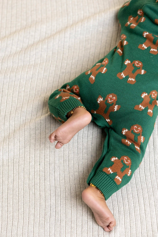 Sweater Romper | Joyful Gingerbread