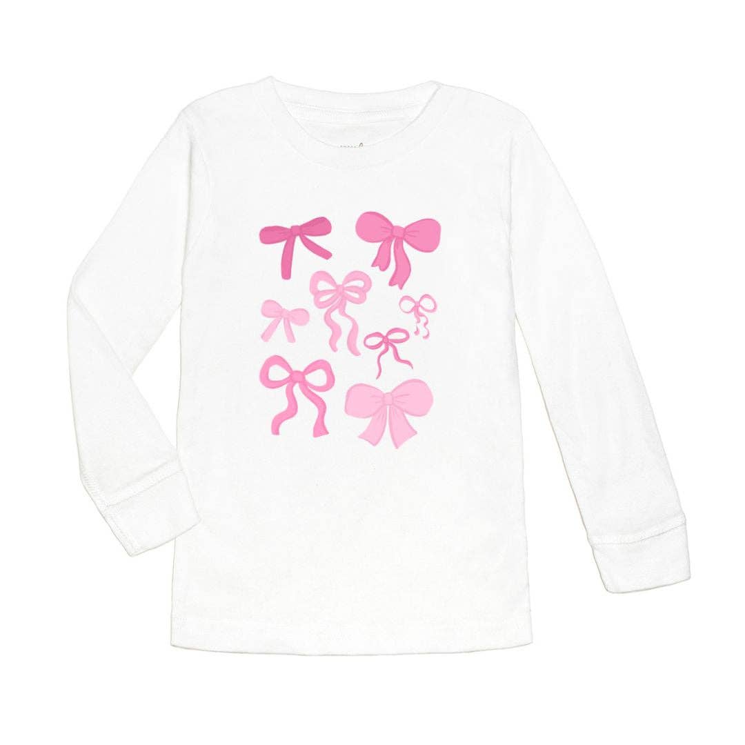 Coquette Bow Doodle Long Sleeve Shirt