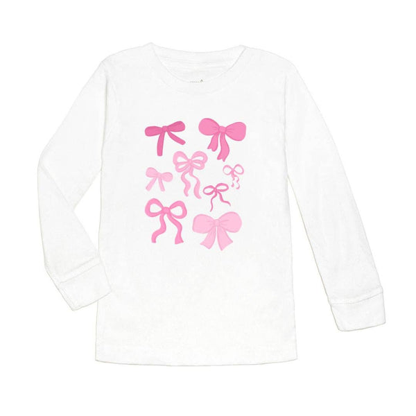 Coquette Bow Doodle Long Sleeve Shirt